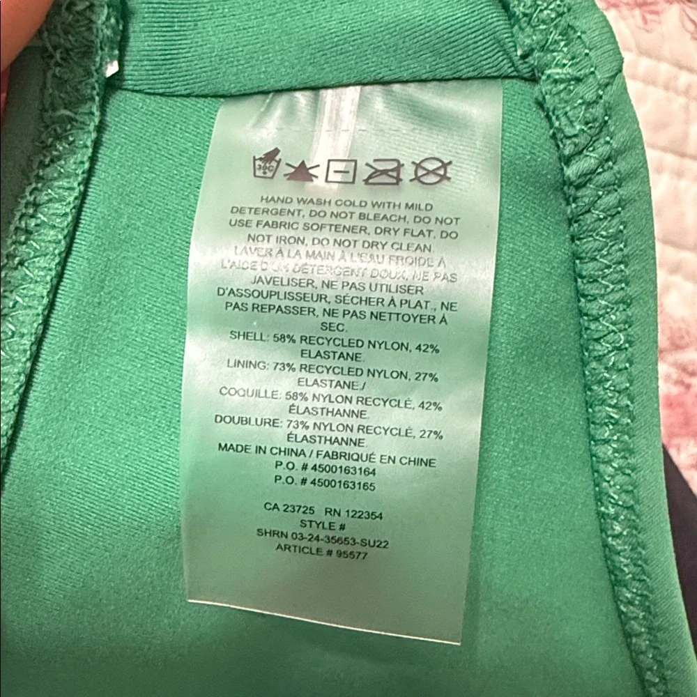 Tna Venice High Neck Bikini Top in Green Size Small - Picture 8 of 8